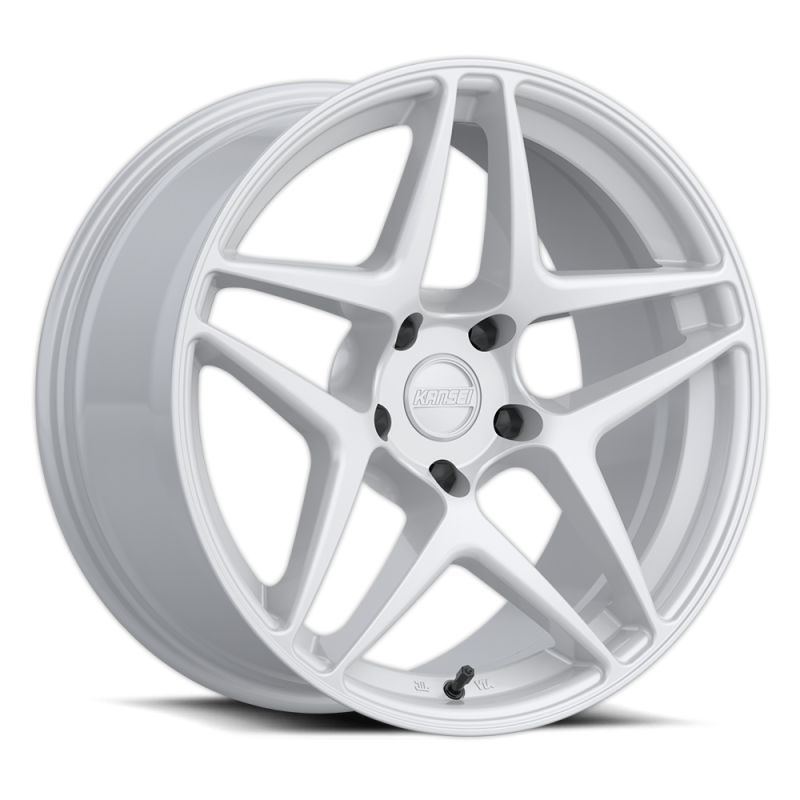 Kansei K15W Astro 18x9.5in / 5x114.3 BP / 35mm Offset / 73.1mm Bore - Gloss White Wheel