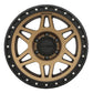 Method MR312 17x9 -12mm Offset 6x5.5 106.25mm CB Method Bronze/Black Street Loc Wheel