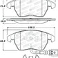 StopTech Sport Performance 11-17 Volkswagen Jetta Front Brake Pads