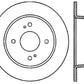 StopTech Nissan 81 280ZX SportStop Slotted & Drilled Left Rear Rotor