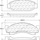 StopTech Performance 72-74 Ford Gran Torino / Ranchero / Thunderbird Front Brake Pads