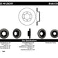 Stoptech 03-09 Toyota 4Runner / 05-14 Toyota FJ Cruiser Front Performance Cryo Brake Rotor