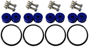 Torque Solution Billet Bumper Quick Release Kit Combo (Blue): Universal