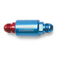 Russell Performance Red/Blue Anodized (3-1/4in Length 1-1/4in dia. -8 male inlet/outlet)