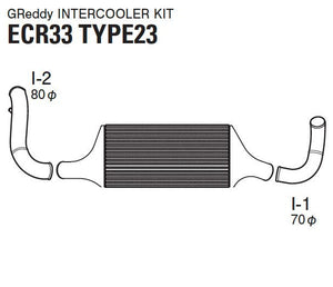 GReddy 95-98 Nissan Skyline Trust Intercooler T-23F ECR33 Kit