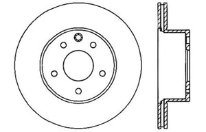 StopTech 06-07 350Z / 05-07 G35 / 06-07 G35X SportStop Slotted & Drilled Rear Right Rotor