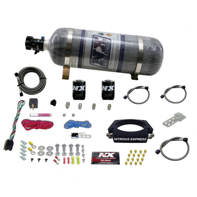 Nitrous Express GM LS 102mm Nitrous Plate Kit (50-400HP) w/12lb Composite Bottle