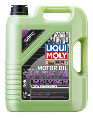 LIQUI MOLY 5L Molygen New Generation Motor Oil SAE 5W40