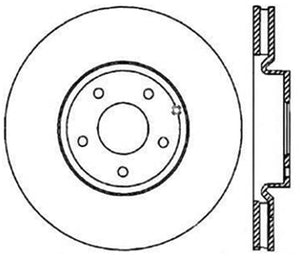 StopTech SportStop 6/02-08 Nissan 350Z / 8/02-04 Infiniti G35 Slotted & Drilled Rear Left Rotor