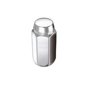 McGard Hex Lug Nut (Cone Seat) M14X1.5 / 22mm Hex / 1.635in. Length (Box of 100) - Chrome