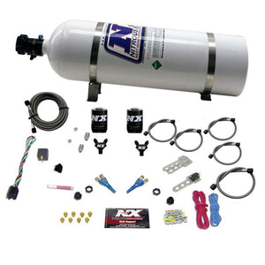 Nitrous Express 92-95 Dodge V8 TBI Dual Nozzle Nitrous Kit (50-125HP) w/15lb Bottle