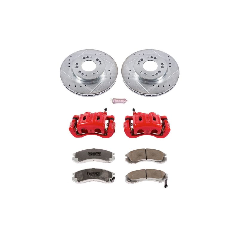 Power Stop 94-97 Eagle Talon Front Z26 Street Warrior Brake Kit w/Calipers