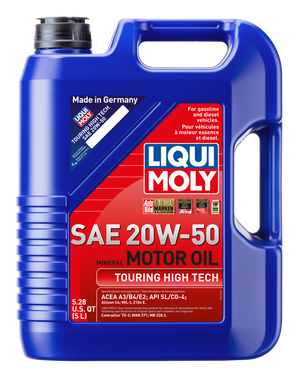 LIQUI MOLY 5L Touring High Tech Motor Oil SAE 20W50