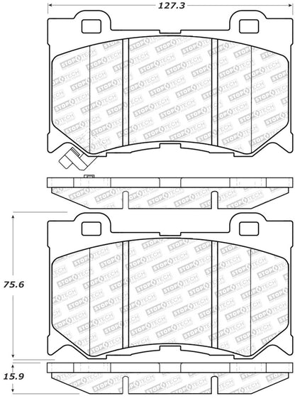 StopTech Street Select Brake Pads - Front