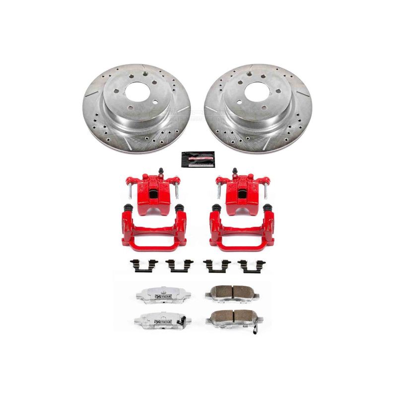 Power Stop 05-08 Infiniti G35 Rear Z26 Street Warrior Brake Kit w/Calipers