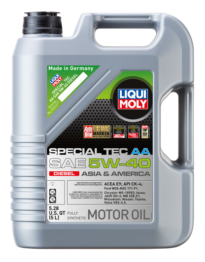 LIQUI MOLY 5L Special Tec AA Motor Oil SAE 5W40 Diesel