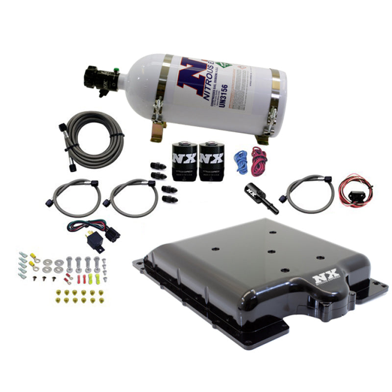 Nitrous Express Dodge Hellcat/Demon Supercharger Lid Nitrous Kit (100-400HP) w/10lb Bottle